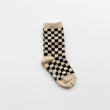 Checker Board Socks black