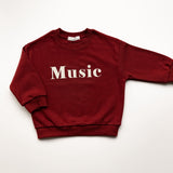 Music Sweatshirt wine